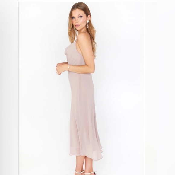 SHOW ME YOUR MUMU Verona cowl neck Slip Midi Dress Show me the Ring Bridesmaid - Picture 4 of 9